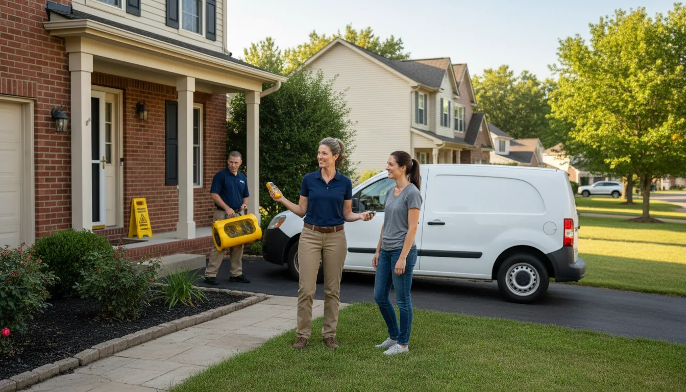 Residential water damage restoration in El Mirage, AZ